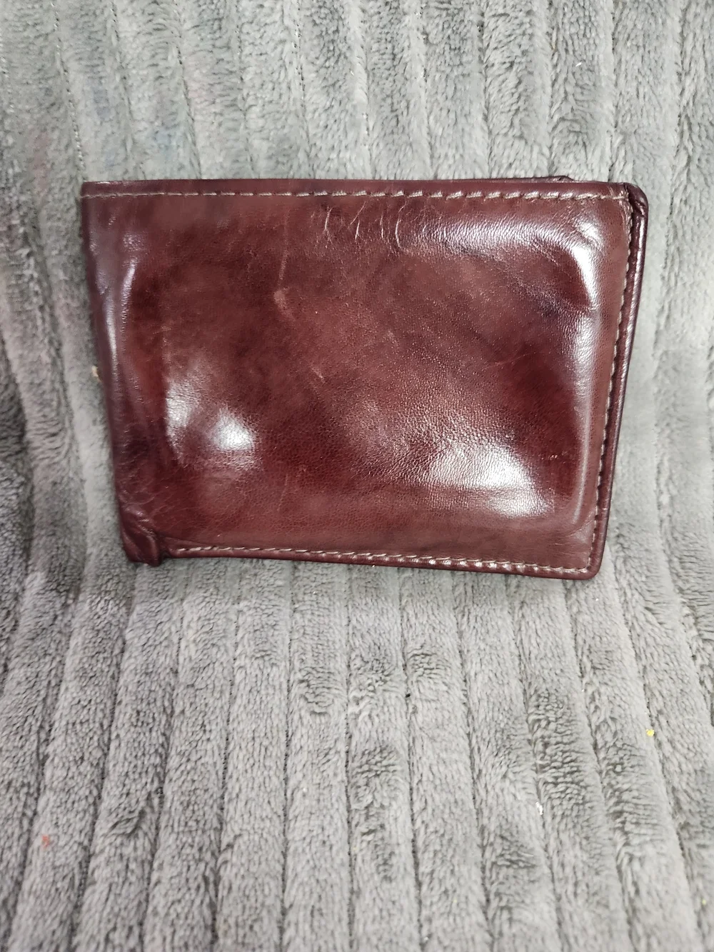 Brown Leather Bi-Fold Wallet